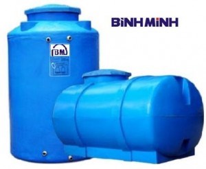 Bồn nước nhựa Bình Minh 500 Lít đứng