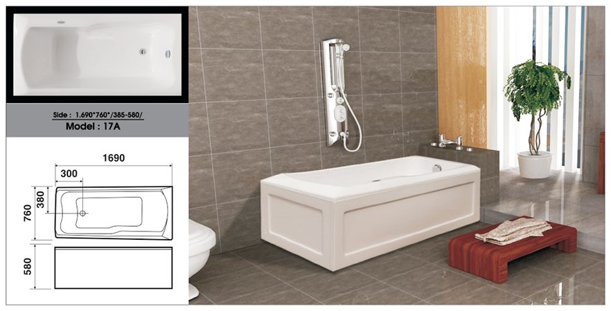Bồn tắm nằm Việt Mỹ 17A