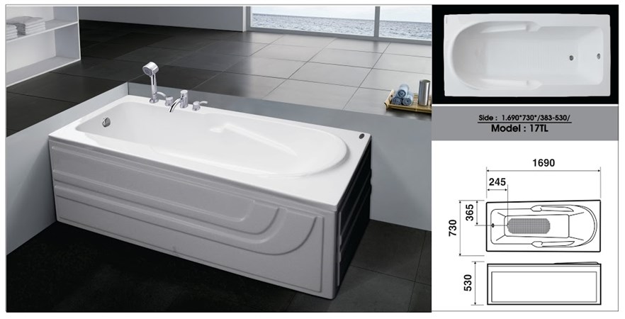 Bồn tắm nằm Việt Mỹ 17TL