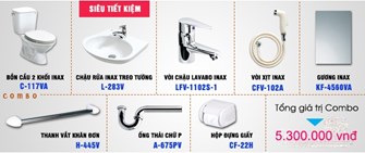 COMBO Thiết bị vệ sinh  INAX giá rẻ