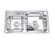 Chậu rửa chén Đại Thành liền khối DT80 -SUS304