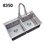 Chậu rửa chén Inox SUS 304 cao cấp 8350