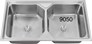 Chậu rửa chén inox 2 hộc 9050