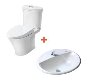 Combo INAX bồn cầu AC-700A-CWS15VN+ lavabo L2395V