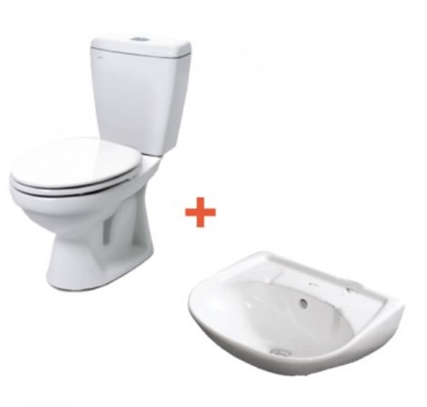 Combo INAX bồn cầu C108VA + lavabo L280V