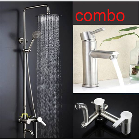 Combo sen cây  + vòi lavabo Nóng lạnh 