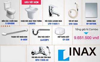 Combo thiết bị vệ sinh INAX giá rẻ