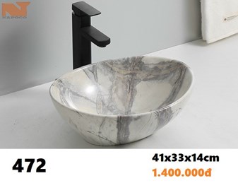 Lavabo đặt bàn Napoco 472