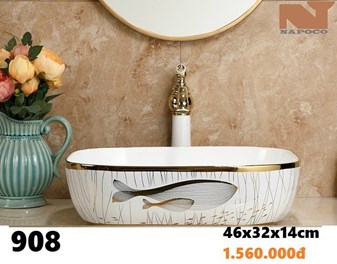 Lavabo đặt bàn Napoco 908