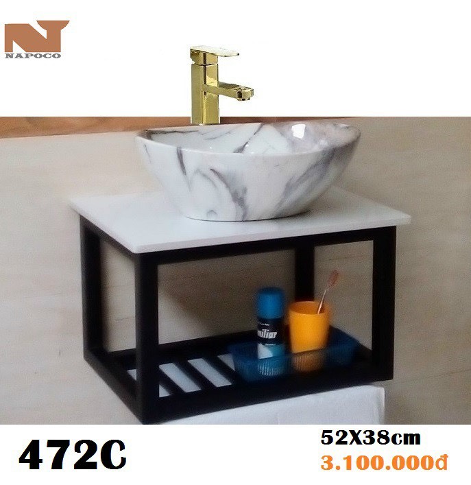 Lavabo kệ treo Napoco 472C