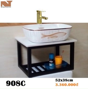 Lavabo kệ treo Napoco 908C