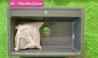 Chậu rửa chén đá 1 hộc DP7848