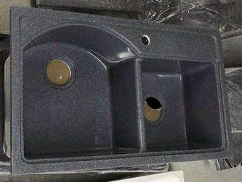 Chậu rửa chén đá 2 hộc DP7846