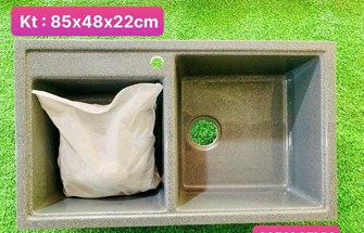 Chậu rửa chén đá 2 hộc DP8548