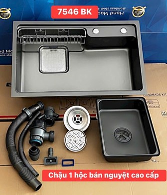 Chậu rửa chén Nano 1 hộc - 7546BK