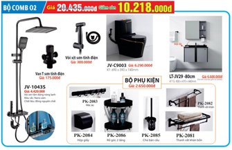 COMBO Thiết bị vệ sinh cao cấp 02