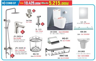 COMBO Thiết bị vệ sinh cao cấp 07