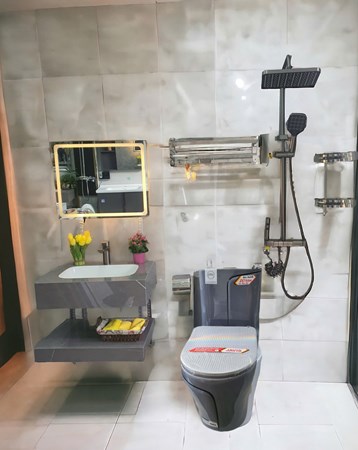 Combo Thiết bị vệ sinh Xám CB001