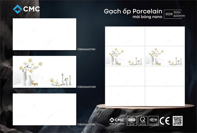 Gạch CMC 30x60cm bóng kiếng CSG3060071-S3