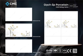 Gạch CMC 30x60cm bóng kiếng CSG3060071-S3
