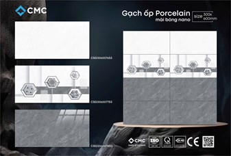 Gạch CMC 30x60cm bóng kiếng CSG3060078-S3