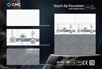 Gạch CMC 30x60cm bóng kiếng CSG3060078-S3