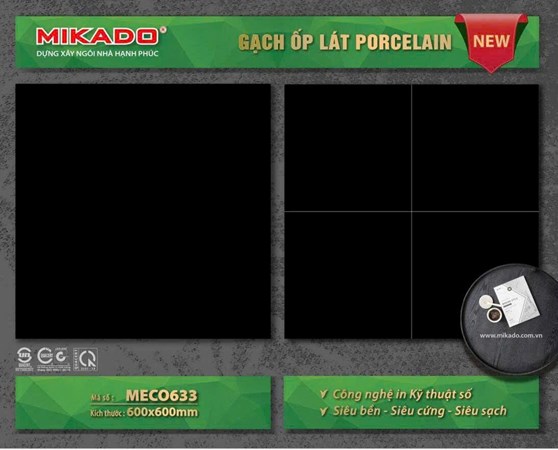 Gạch MIKADO 60x60cm bóng kiếng MECO633