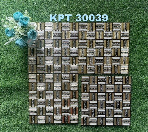 Gạch trang trí Nhũ vàng 30x30cm KPT30039