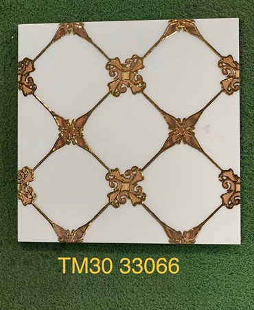 Gạch trang trí Nhũ vàng 30x30cm TM-33066