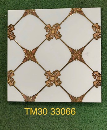 Gạch trang trí Nhũ vàng 30x30cm TM-33066