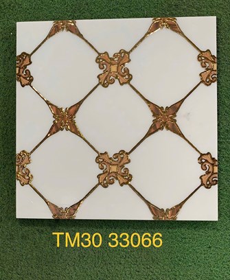 Gạch trang trí Nhũ vàng 30x30cm TM-33066