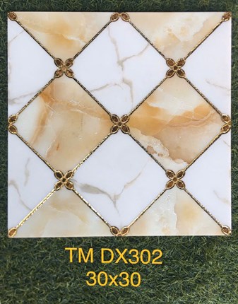 Gạch trang trí Nhũ vàng 30x30cm TM-DX302
