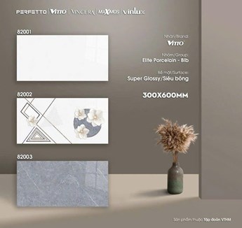 Gạch Vitto 30x60cm siêu bóng 82001-82003