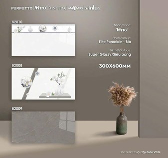 Gạch Vitto 30x60cm siêu bóng 82009-82010