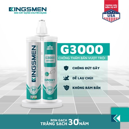 Keo chà ron 2 thành phần Kingsmen G3000
