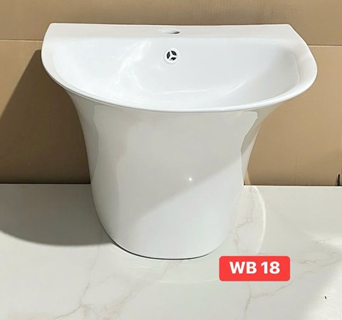 Lavabo treo tường liền khối WB18