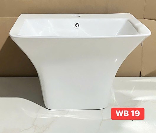 Lavabo treo tường liền khối WB19