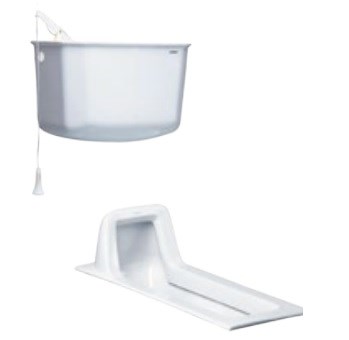 Bồn cầu xổm Caesar CS1230 Kèm két nước T1100
