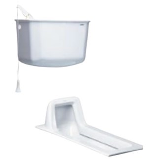 Bồn cầu xổm Caesar CS1230 Kèm két nước T1100