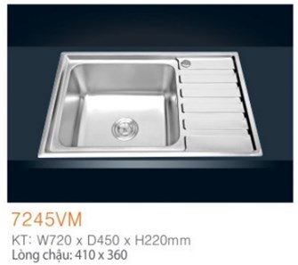 Chậu rửa chén EROWIN sus304- 7245VM