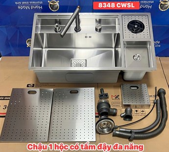 Chậu rửa chén Inox 304- 8348-CWSL