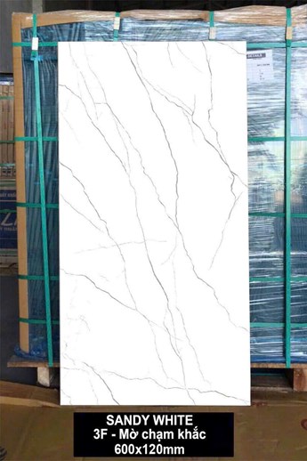 Gạch Ấn Độ 60x120cm Mờ SANDY WHITE