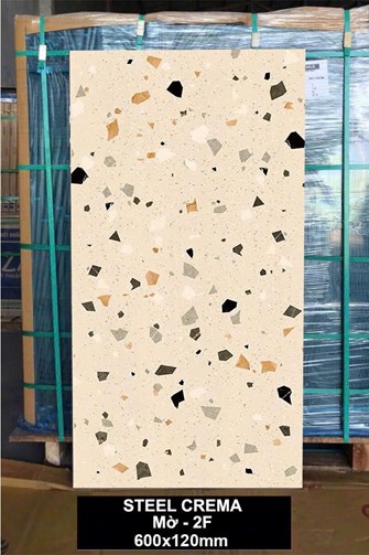 Gạch Ấn Độ 60x120cm Mờ STEELL CREMA