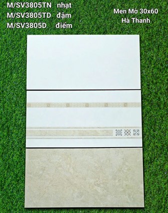 Gạch Hà Thanh 30x60cm M/SV3805 men mờ