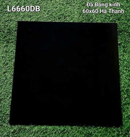 Gạch Hà Thanh 60x60cm L6660DB Đen bóng 