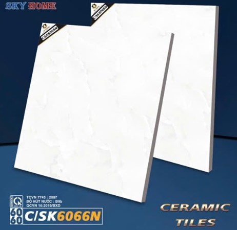 Gạch men bóng Hà Thanh 60x60cm 6066N