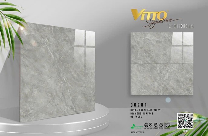 Gạch VITTO 100x100cm bóng 06281