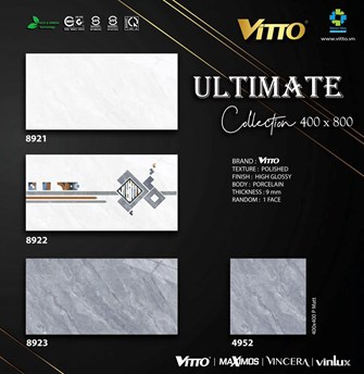 Gạch Vitto 40x80cm 8921-8922-8923 Đá bóng 