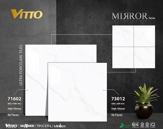 Gạch VITTO 60x60cm 73012 siêu bóng 