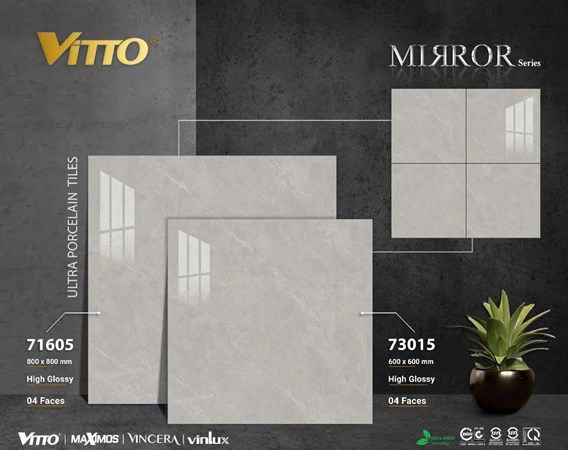 Gạch VITTO 60x60cm 73015 siêu bóng 